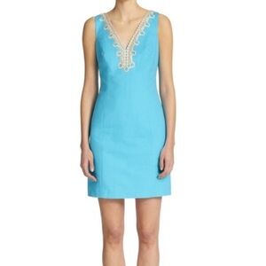 Lilly Pulitzer Bentley Shift Dress in Searulean Blue